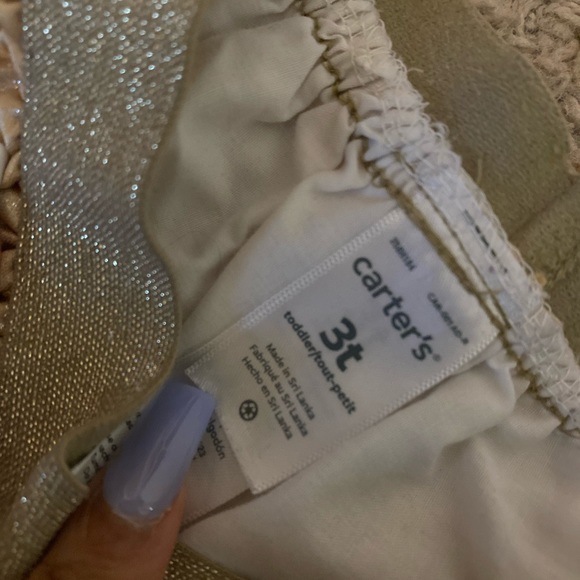 Cute shimmer gold miniskirt - Picture 2 of 2